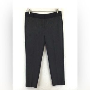 LOFT‎ Black Ankle Pants with Delicate Dots